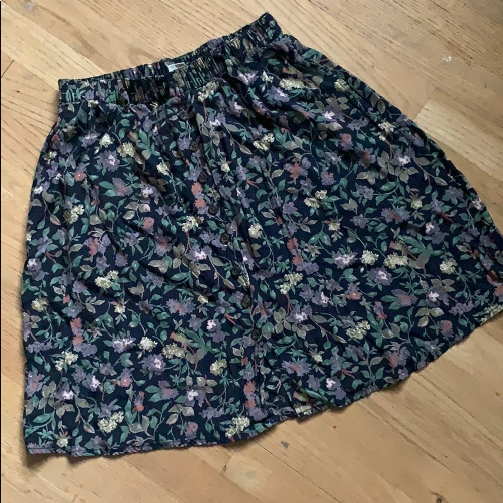 Vintage Eddie Bauer Floral Print Skirt